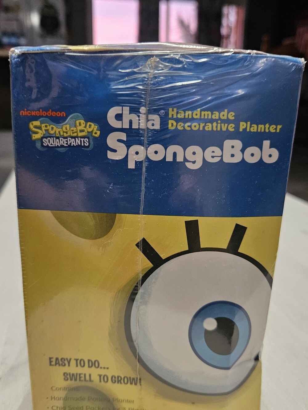 Nickelodeon SpongeBob Chia Decorative Planter - Yellow & Blue